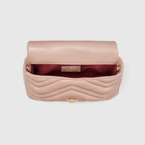 Gucci GG Marmont Mini Shoulder Bag Pink Baige