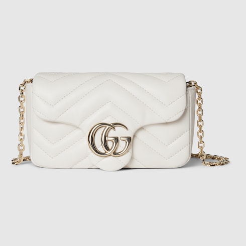 Gucci GG Marmont Mini Shoulder Bag White
