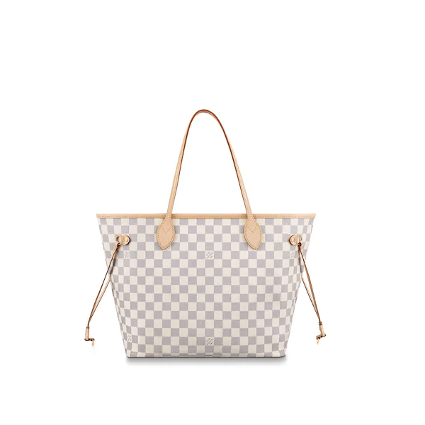 LV Neverfull MM Damier Azur Rose Ballerine