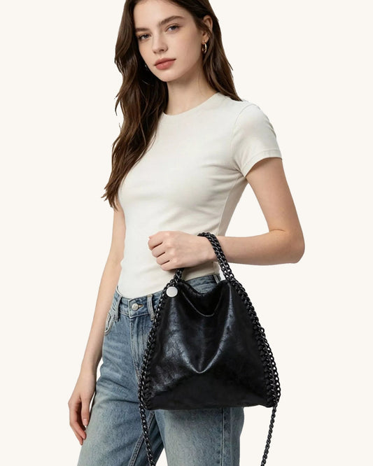 Chain Strap Slouchy Crossbody Bag