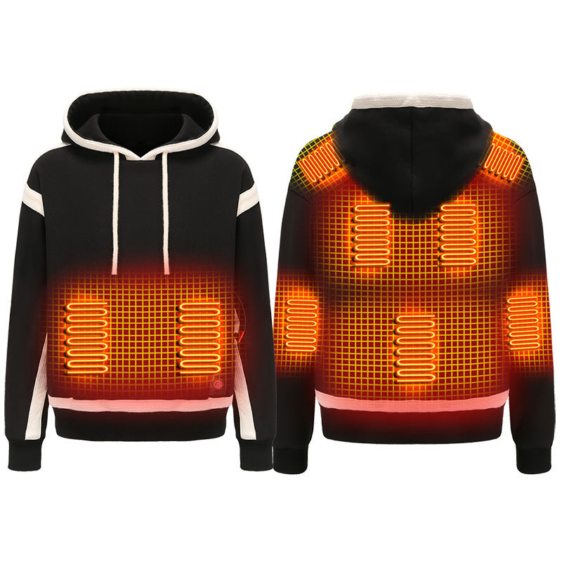 Outdoor New Technology Heating Brushed Hoody Outerwear