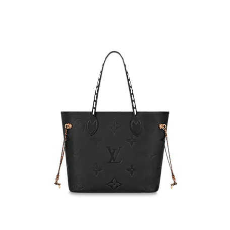 LV Neverfull MM Monogram Black