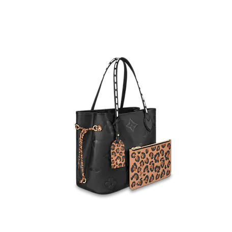 LV Neverfull MM Monogram Black