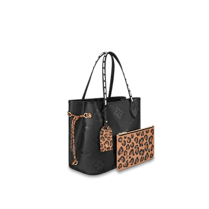 LV Neverfull MM Monogram Black
