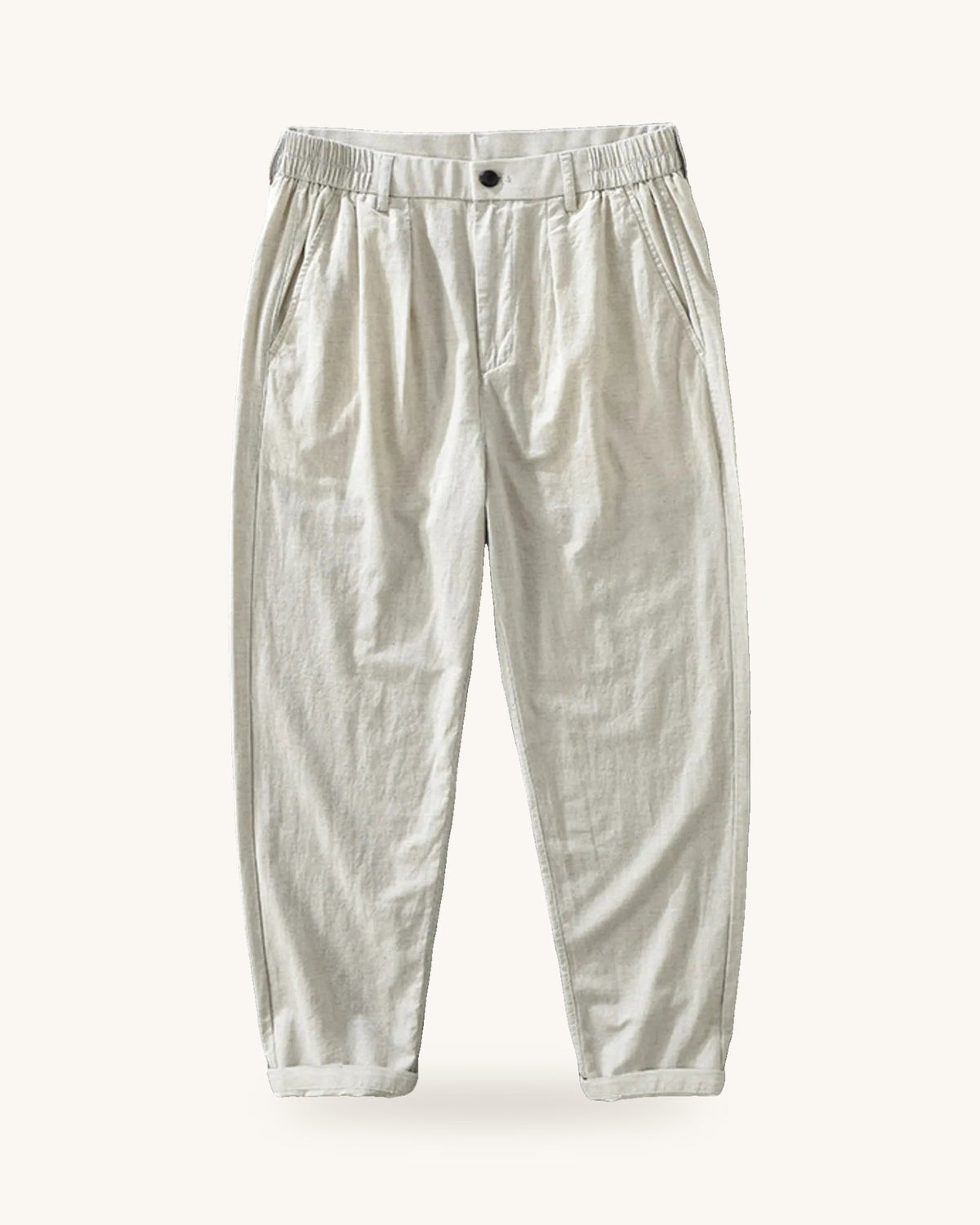 Men's Plus Size Loose Fit Pants – Black, Coffee & Natural Hemp