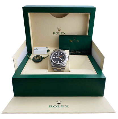 Rolex Explorer II 226570 Black Dial Men's Watch Box & Papers