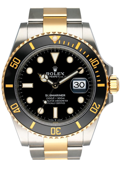 Rolex Submariner 126613LN Black Dial Two-Tone Gold Watch Box Included