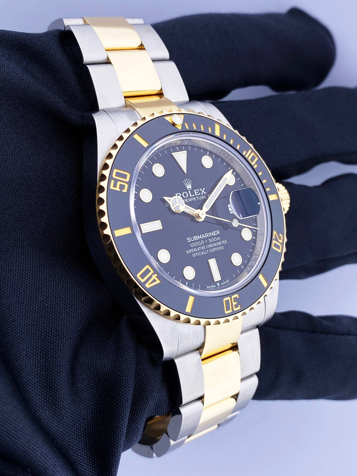 Rolex Submariner 126613LN Black Dial Two-Tone Gold Watch Box Included
