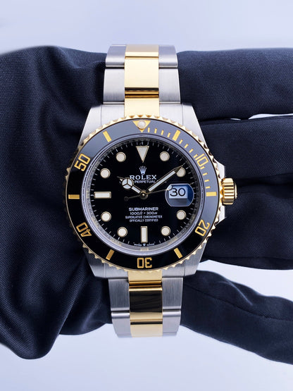 Rolex Submariner 126613LN Black Dial Two-Tone Gold Watch Box Included