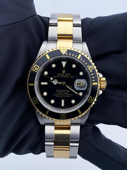 Rolex Submariner Date 16613 Black Dial Men's Luxury Watch