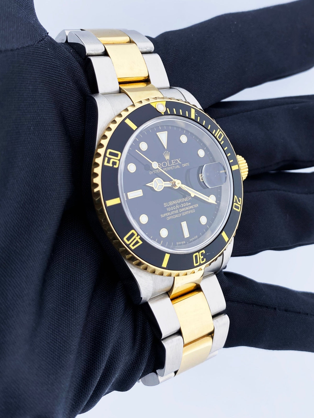 Rolex Submariner Date 16613 Black Dial Men's Luxury Watch