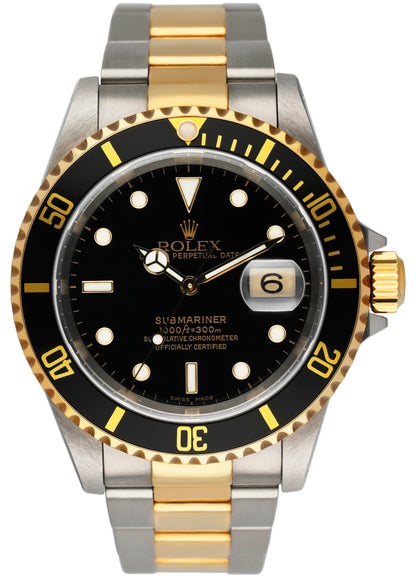 Rolex Submariner Date 16613 Black Dial Men's Luxury Watch