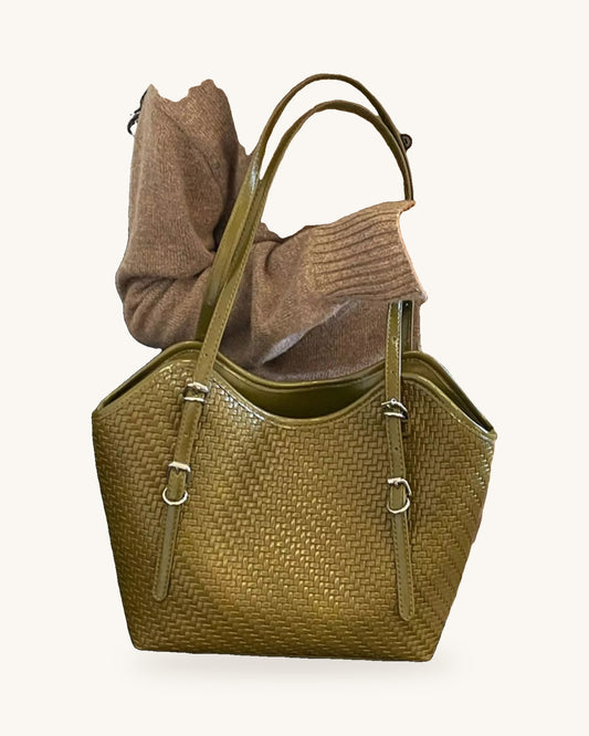 Woven Texture Tote Bag